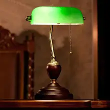 После того, как классическая, в американском стиле банком исследовании светло-зеленый крышка Старый Шанхай настольная лампа
