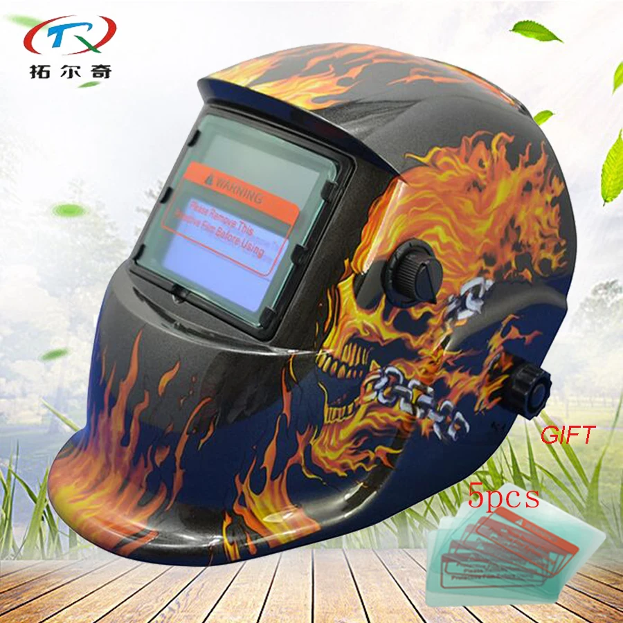 welding helmet battery replaced and solar power long life Automatic