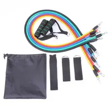 11Pcs Resistance Bands Yoga Pilates Crossfit Fitness Equipment Elastic Pull Rope Band Set Exercise sport equipment training set