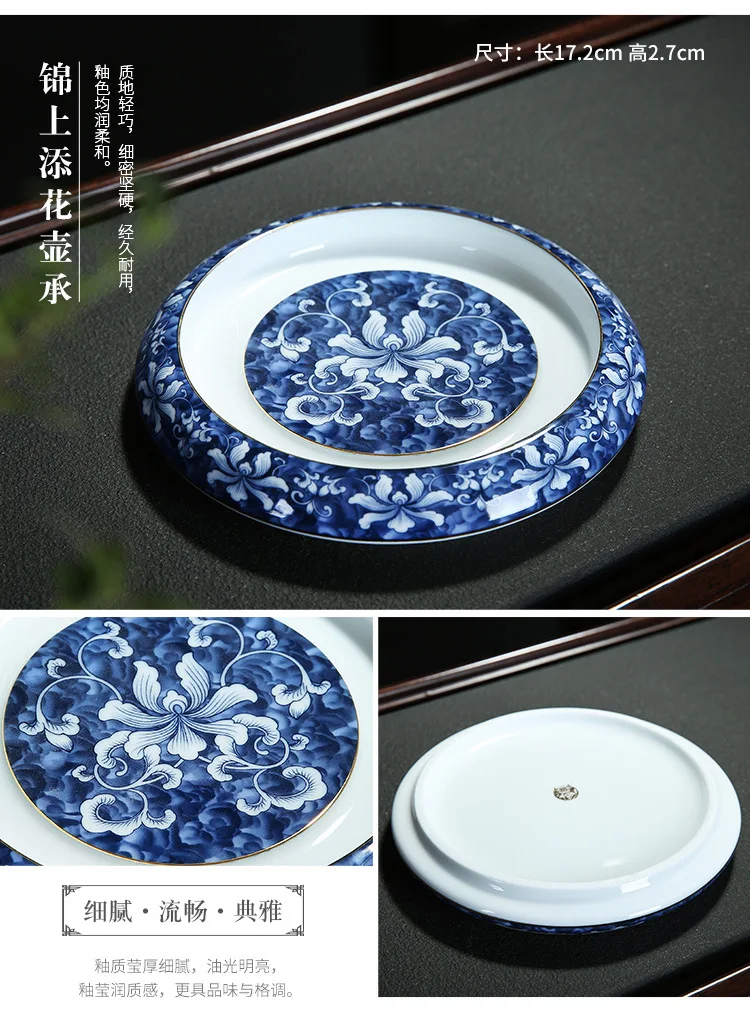 Пять видов стиль керамической чайный сервиз выставка подарочный набор высокого синего и белого цвета фарфоровые чайники