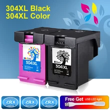 2pcs Ink Cartridge for HP 304XL HP304XL N9K08A N9K07A for HP Deskjet 3720 3721 3723 3724 3730 3732 3752 3755 3758