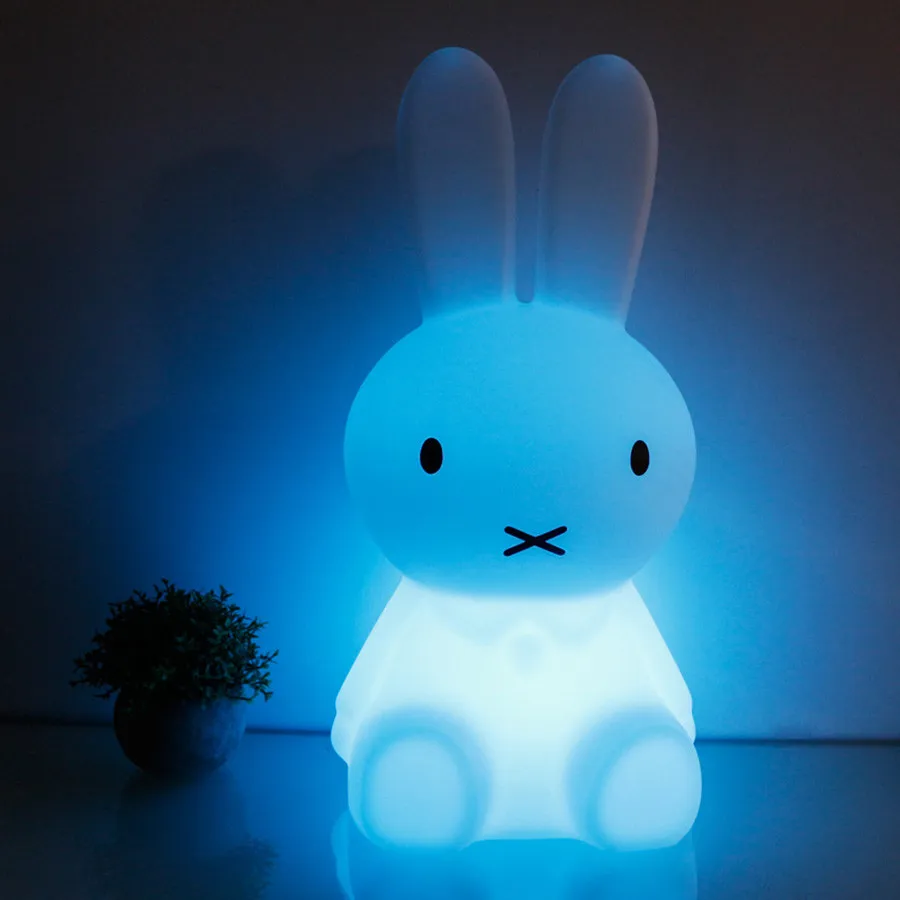 BEIAIDI 28CM RGB Bunny Rabbit LED Night Light USB Rechargeable Cartoon Animal Table Lamps Kids Baby Toy's Light Christmas Gift BEIAIDI 28CM RGB Bunny Rabbit LED Night Light USB Rechargeable Cartoon Animal Table Lamps Kids Baby Toy's Light Christmas Gift