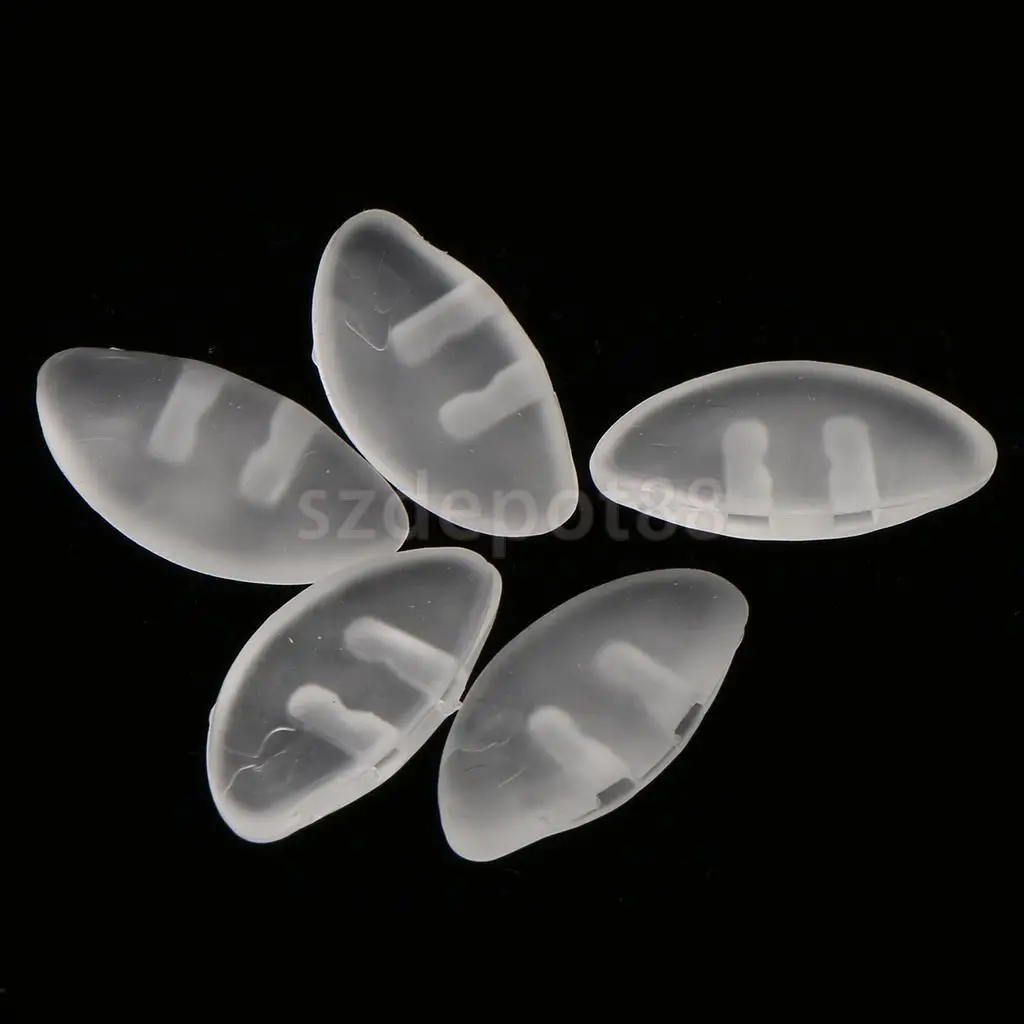 25 Pairs Push In 100% Silicon Nose Pads Eye Glasses Sunglasses Spectacles Eyeglass Plastic Frames Nosepads Repair Replacement