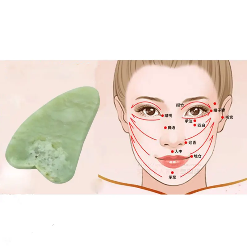 Нефритовая Когтеточка gua sha, доска для лица, для выскабливания глаз, спа-массажный инструмент, акупунктурный массаж тела, расслабляющий массажер для лица, Когтеточка guash