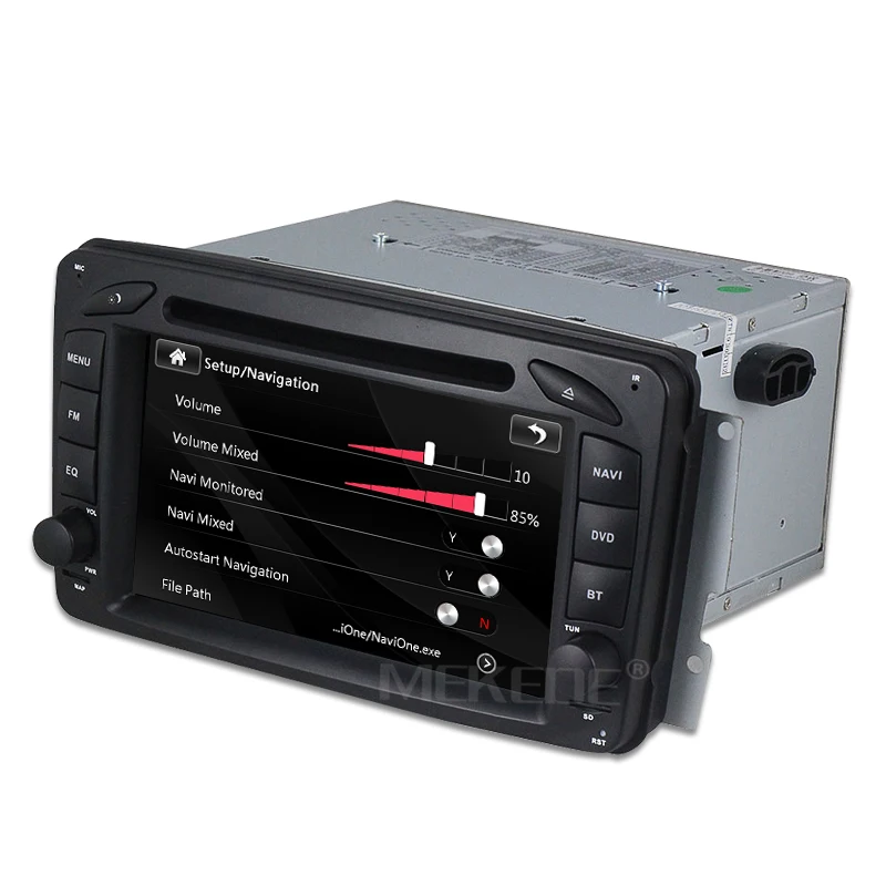 Cheap MEKEDE 2din 7 inch CAR DVD PLAYER For Mercedes Benz W209 W203 W168 M ML W163 W463 Viano W639 Vito Vaneo  GPS BT Radio USB SD 16