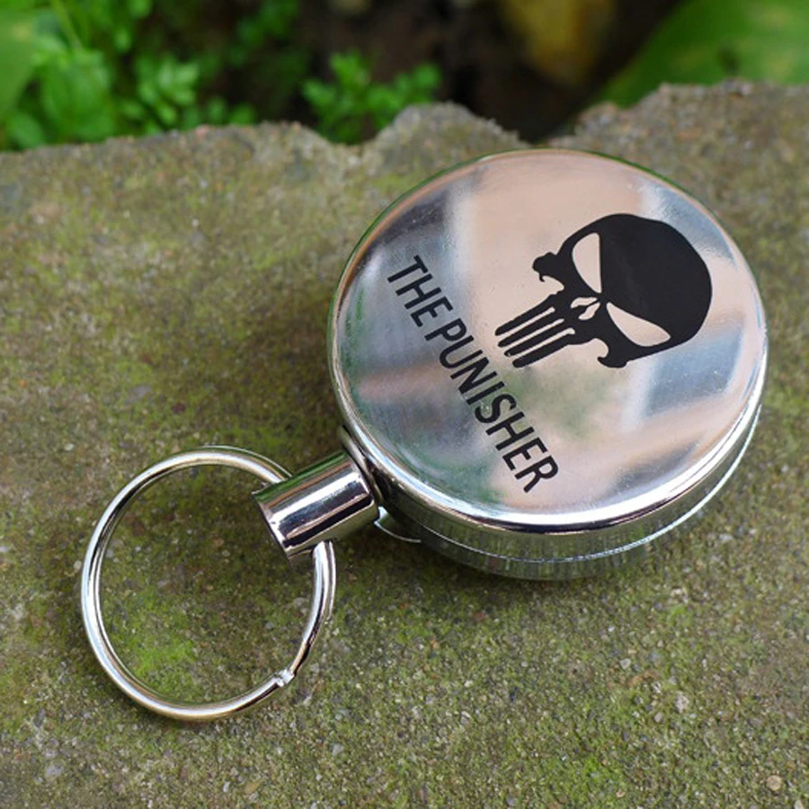 

5PCS EDC Outdoor camping equipment High Resilience Retractable Rope Key Chain Anti-lost Alarm Key Ring Easy to Pull Buckle FW098