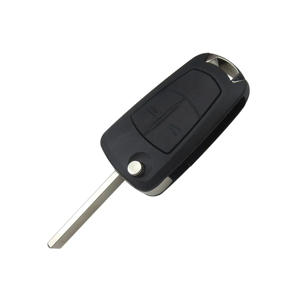 2 кнопки флип складывающийся дистанционный Брелок оболочка для автомобиля Opel Switchblade ключ Оболочка Чехол для Vauxhall Astra Corsa Vectra Zafira