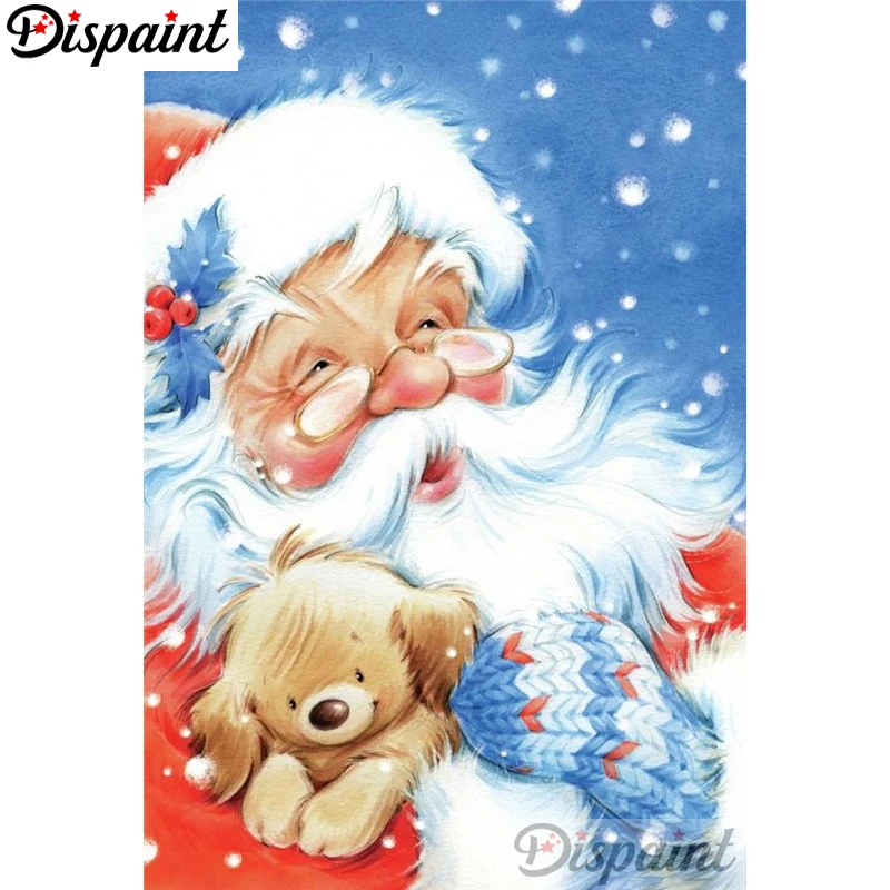 

Dispaint Full Square/Round Drill 5D DIY Diamond Painting "Santa Claus" Embroidery Cross Stitch 3D Home Decor A10438