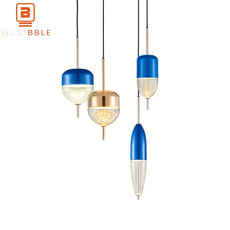 

BLUBBLE Dia14 * 36/D12*43/D9*60 см современный подвесной светильник оригинальность Лофт столовая Подвесная лампа AC 90-260V спальня Hanglamp