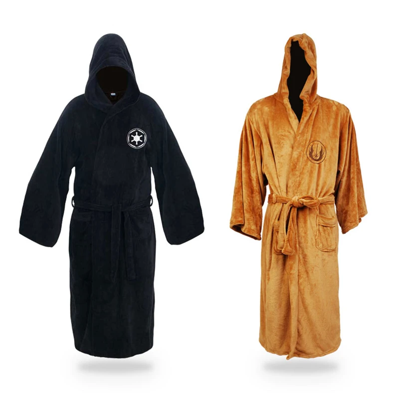 

Hot Sale Star Wars Darth Vader Coral Fleece Terry Jedi Adult Bathrobe Robes Halloween Cosplay Costume for Men Sleepwear