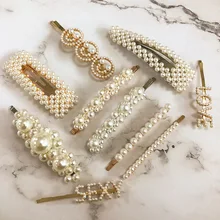 Jujia Новая мода жемчужная заколка для женщин Элегантный корейский дизайн жемчужные Металлические Заколки шпилька аксессуары для волос