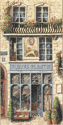 Высокое качество красивый прекрасный Счетный Набор для вышивки крестиком французский цветочный магазин Fleurs Plantes флорист dim 13704