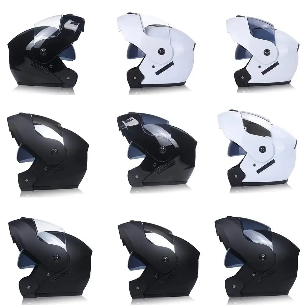 

Motorcycle Helmet Double Lens Open Face Helmet Full Face Helmet Racing Helmet Running Helmet Unisex Dual-Use Helmet