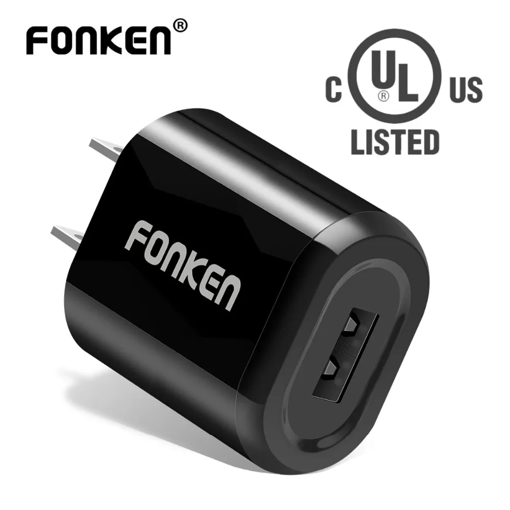 FONKEN 5V 1A USB Charger UL listed Universal Phone Charger Portable mini USB Power Adapter Charge Mobile Tablet Wall Chargers FONKEN 5V 1A USB Charger UL listed Universal Phone Charger Portable mini USB Power Adapter Charge Mobile Tablet Wall Chargers