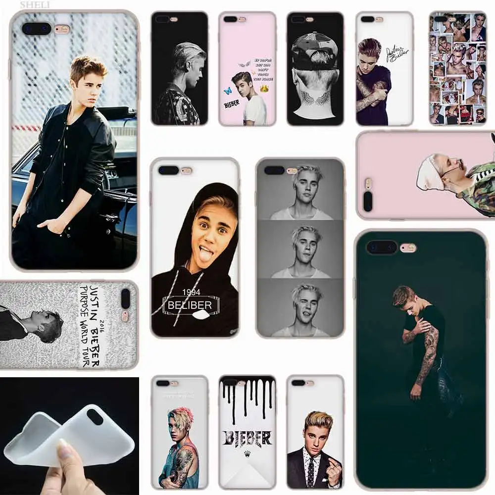 SHELI Super Star justin bieber Fashion Frosted Softness Transparent
case cover for iPhone X XS XR MAX SE 5 5s 6 6s 7 8 Plus