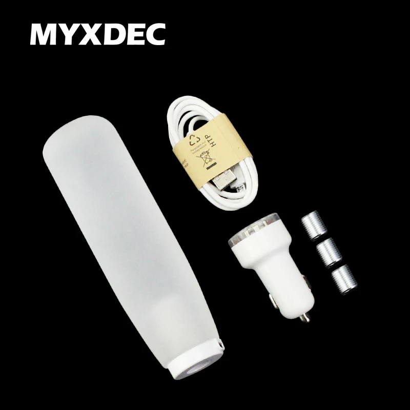 

10/15/20CM Gear Shift Knob LED Light Color Car Frosted Changing Crystal Bubble Auto Manual Shifter Stick MOMO With USB Charger