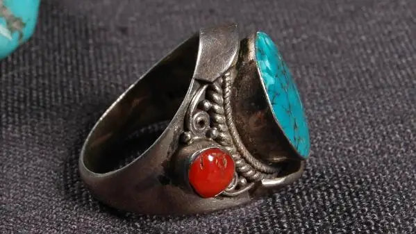 10 ручное непальское 925 Серебряное кольцо тибетское 925 пробы Серебряное мужское кольцо богемное кольцо