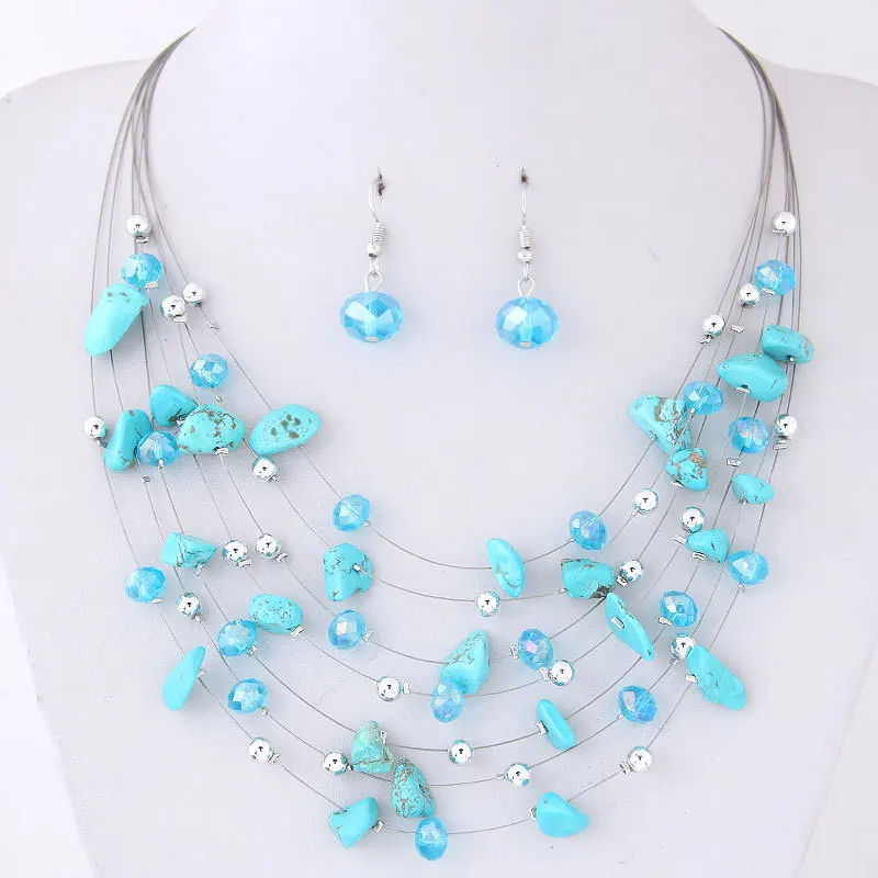 KMVEXO Bridal Wedding Jewelry Sets Women Charm Purple Crystal Coral Necklace Earrings Set African Beads Jewelry Set Bijoux Femme jewelry sets,jewelry set,women earrings