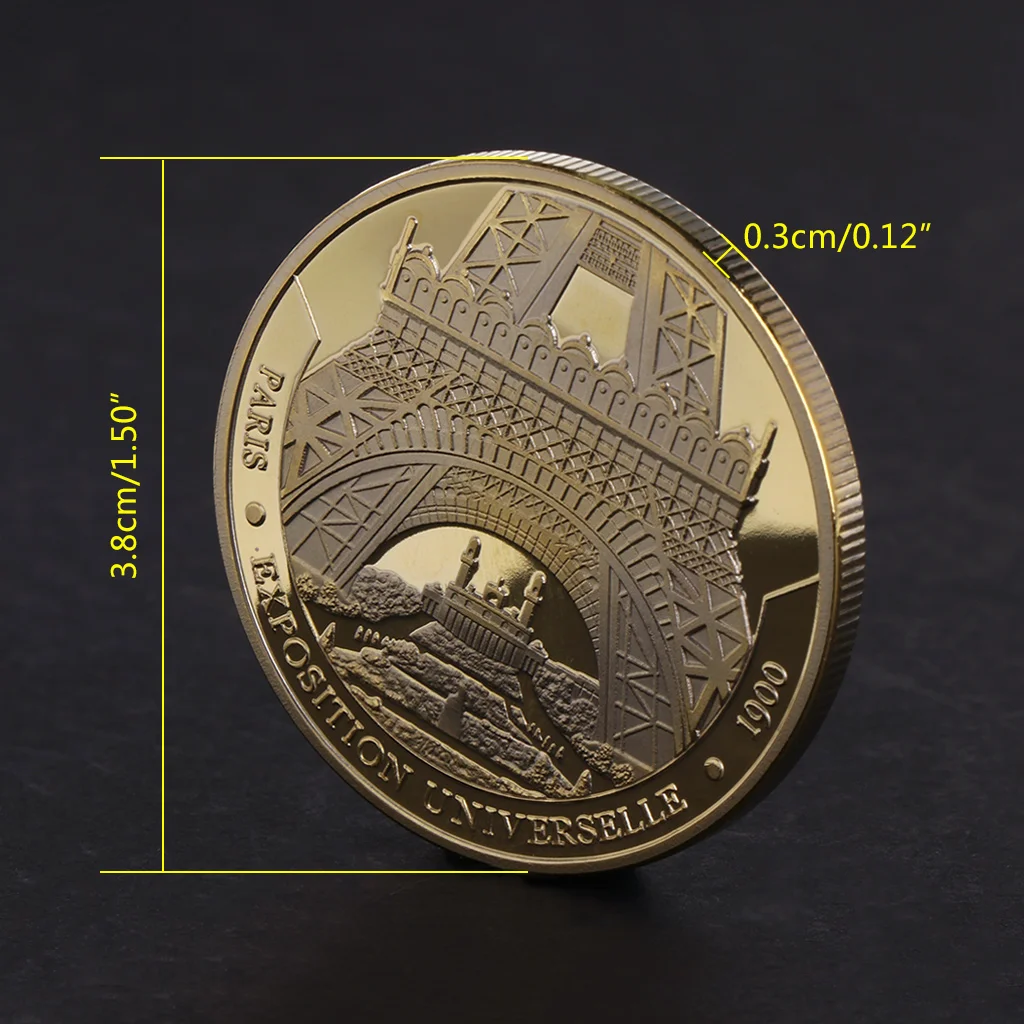 Commemorative Coin Paris Tower Building Collection Arts Gifts BTC Bitcoin Alloy Commemorative Coin Paris Tower Building Collection Arts Gifts BTC Bitcoin Alloy