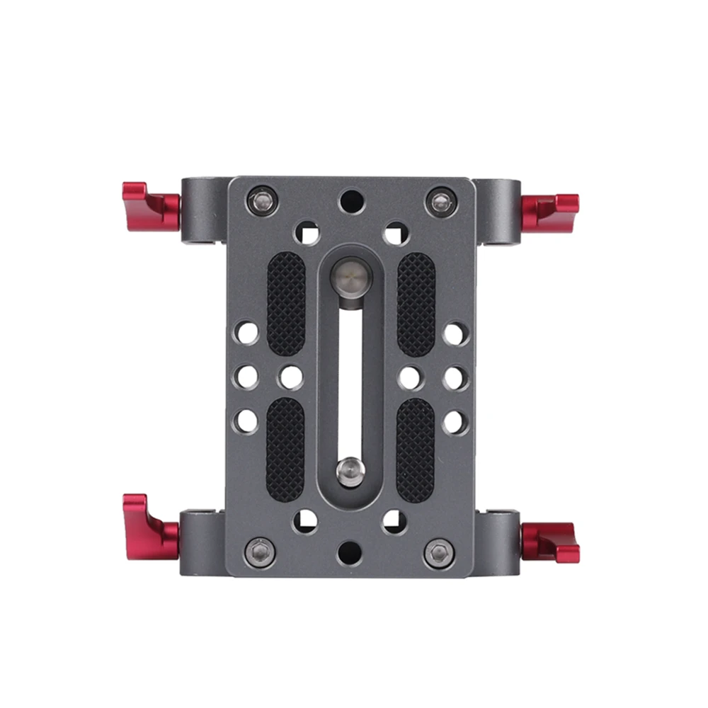 

Camera Mounting Plate Tripod Mounting Plate with 15mm Rod Clamp Railblock for Rod Support/Dslr Rig Cage
