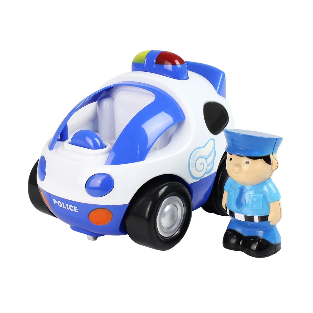 

Simulation Car Electric Radio Control Wireless Remote Control Cartoon Car With Light Music Vehicle Toy 2 Channels Children Gift