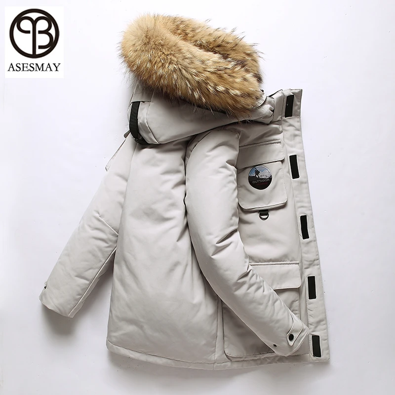 Mens winter coats feather down Clearance