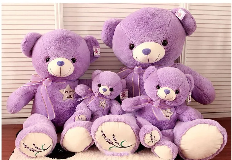 big purple teddy bear