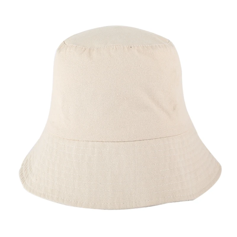 C Bucket Hat UV Protection Breathable Packable Foldable Sunshade Cotton Linen Blend Outdoor Fisherman Sun Cap Fisherman Hat - Цвет: C