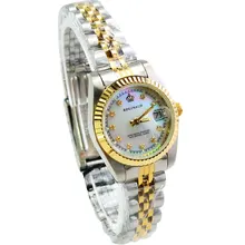 Fashion Brand Luxury Gold Alloy Casual Female Diamonds Woman Clock Rhinestone Lady calendar Water Resistant relogios wristwatch