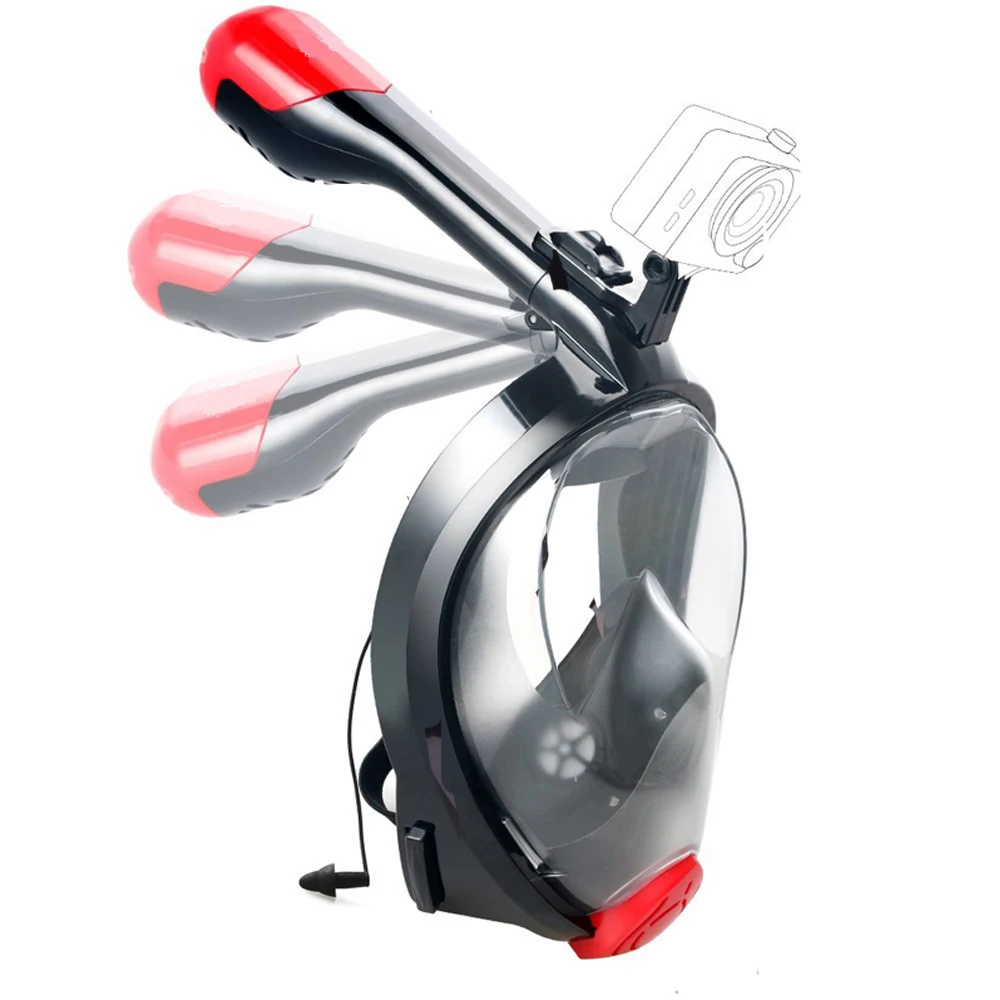 

2019 Full Face Diving Mask Detachable Dry Snorkeling Diving Mask Summer Beach Swimming Training Anti-fog Underwater Scuba Mask