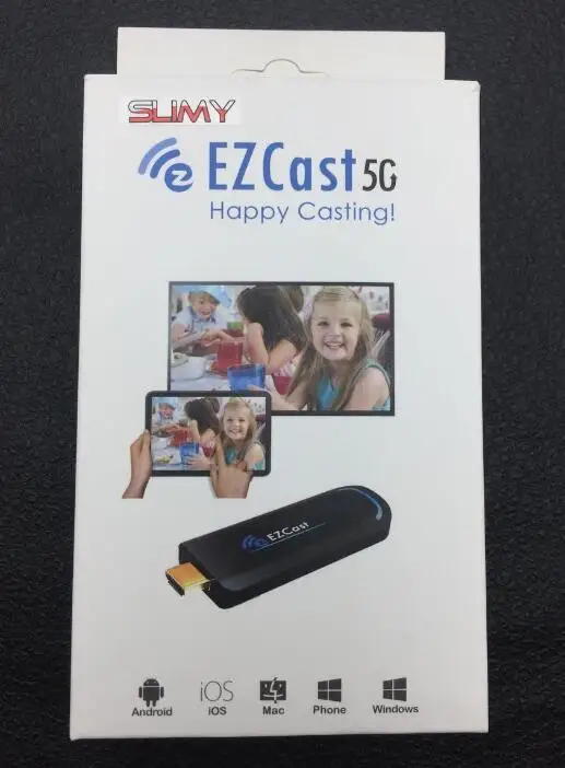 EZcast 5G WiFi HDMI донгл DLNA ТВ-палка беспроводной приемник Miracast AirPlay как хромированная литая огненная палка ТВ для iOS Android Xiaomi