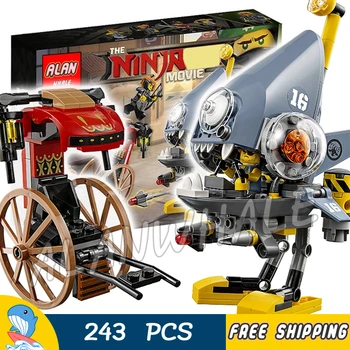 

241pcs Ninja Piranha Attack Mech Rickshaw Shark Army Thug 10797 Model Building Blocks Assemble Bricks Compatible With