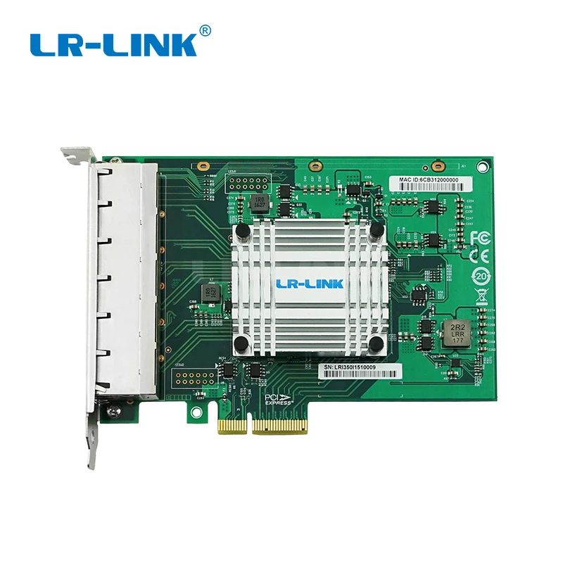 LR-LINK 2006PT шесть портов Gigabit Ethernet RJ45 промышленная карта PCI Express Lan сетевая карта серверный адаптер Intel I350 NIC