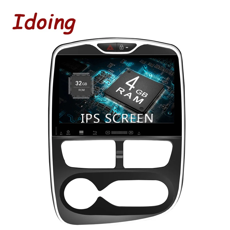 

Idoing 10.1"4G+32G 8Core IPS Screen 1Din Android 8.0 Car Radio Multimidia Player For Renault Clio 2012-2015 GPS Navigation Video