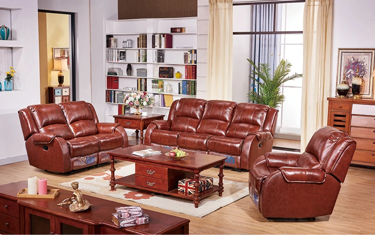 

2018 YG Furniture Real Leather 6 seat Reclining Sofa