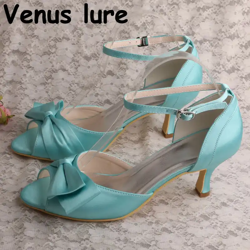 mint green heels wedding
