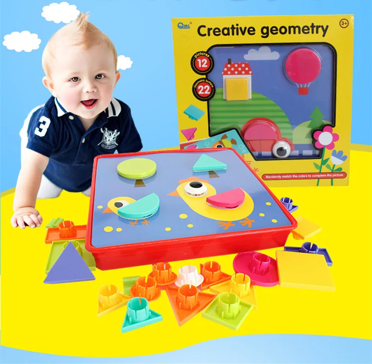 Креативная головоломка, Геометрическая игрушка для раннего обучения, детские настольные игры, развивающие игрушки для детей, кнопка, идея, гриб, гвоздь, Семейная Игра
