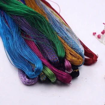 

100 Yards 93 Meters 8 Series Metallic Fabric Thread Ribbon Eco-Friendly Cloth Felts For DIY Sewing Scrapbook Patches Crafts