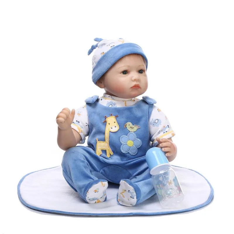 

lifelike silicone reborn baby dolls newborn babies boy accompany sleeping doll Children Christmas birthday gift brinquedos toy