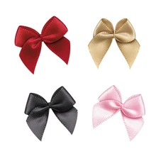 Nœuds de ruban en Satin faits à la main, fournitures artisanales de bricolage, décor de fête de mariage, emballage cadeau, accessoires de couture pour chapeaux, 50 pièces