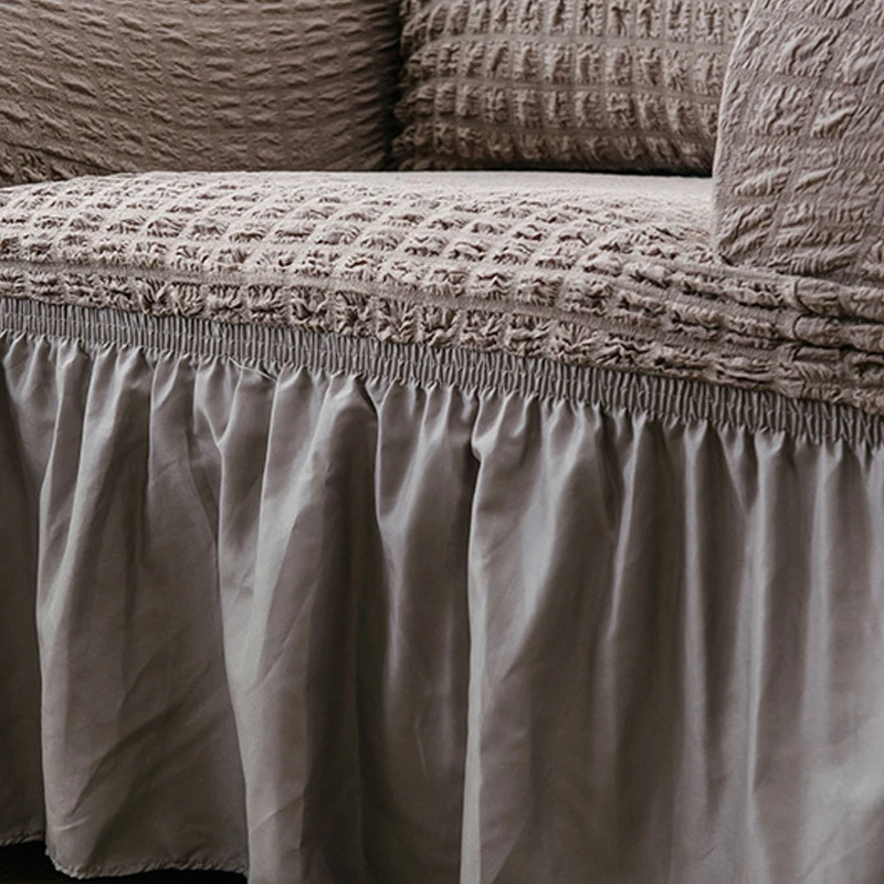 Европейский стиль жаккардовая эластичная юбка набор современный чехол для дивана Универсальный рукав эластичная юбка полный Чехол для дивана чехол