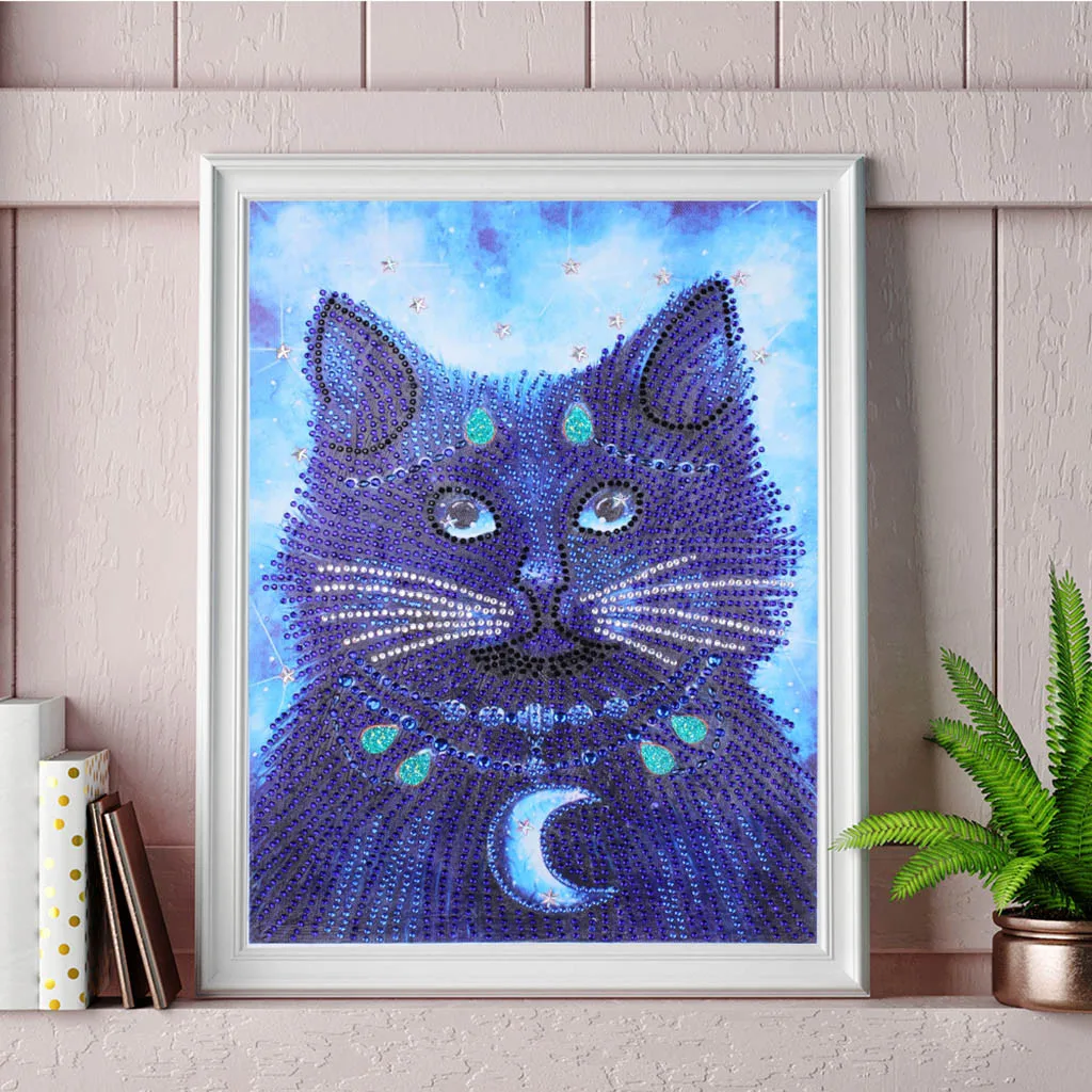 

Special Shaped Diamond Painting DIY 5D Partial Drill Cross Stitch Kits Crystal Cat tiger butterfly animal pattern daimond paint