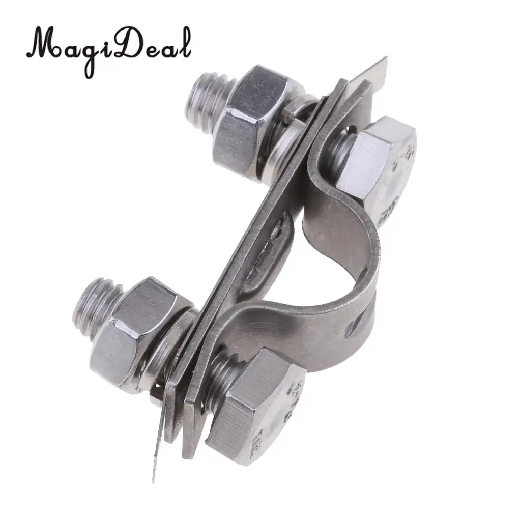 MagiDeal 304 Stainless Steel Control Throttle Cable U Shaped Clamp Boat Hardware for Inflatable Fishing Kayak Canoe Boat Access