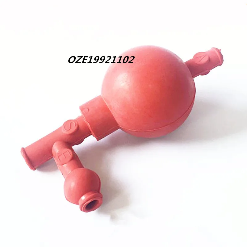 Three way Red rubber suck ear ball Quantitative pipetting Safe suction