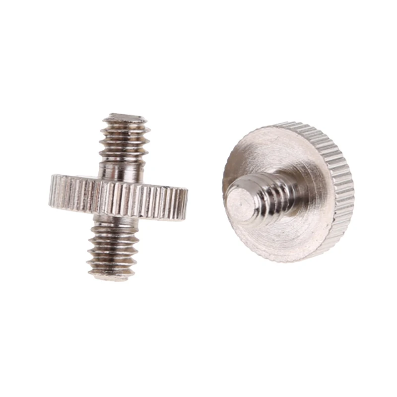 

Professional Hardware Fasteners 1/4 Male To 1/4 Male Threaded 20mm Metal Screw Adapter For Tripod Monopod Accessories2pcs AA