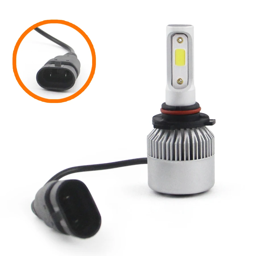 

SHUOKE S2 Led Headlights Car Lights Leds Lighting Lamp Bulit In Driver COB Chip 12V 30W 45W 2.8A Low Beam High Beam 9005 9006
