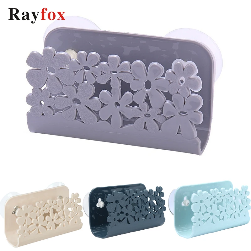 

Kitchen Tools Gadgets Flower Pattern Sink Suction Sponges Holder Rack Multifunction Home Bathroom Supplies Kitchen Accessories F