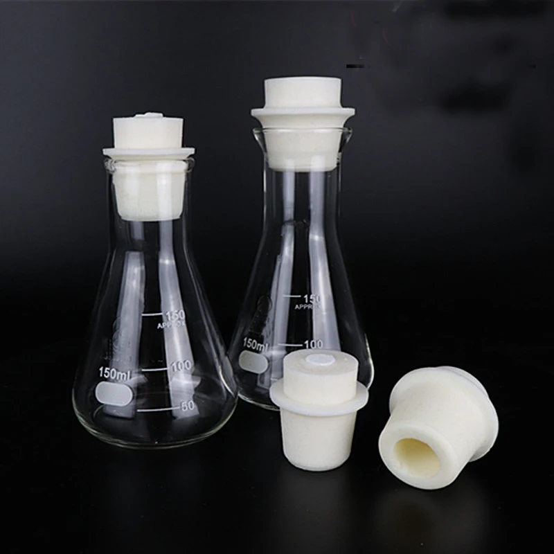 LINYEYUE 250mL Glass Conical Flask Chemistry Erlenmeyer Flask Borosilicate high temperature resistance Laboratory Equipment