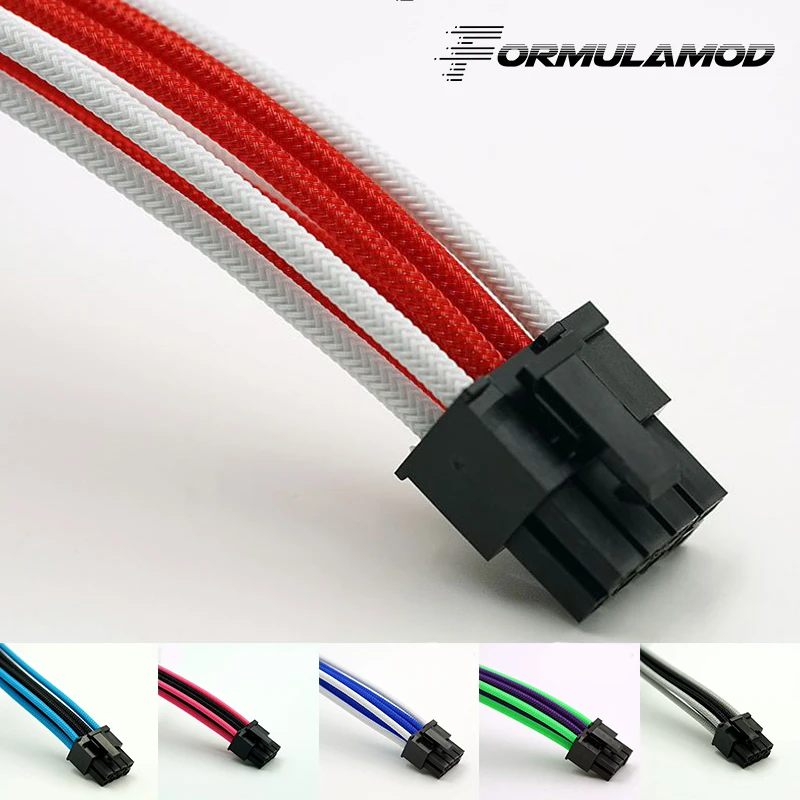 FormulaMod Fm-cpu 8P-D, ЦП 8Pin удлинитель питания, материнская плата 18AWG 8Pin многоцветные соответствующие кабели расширения