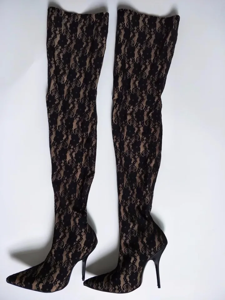 green velvet thigh high boots